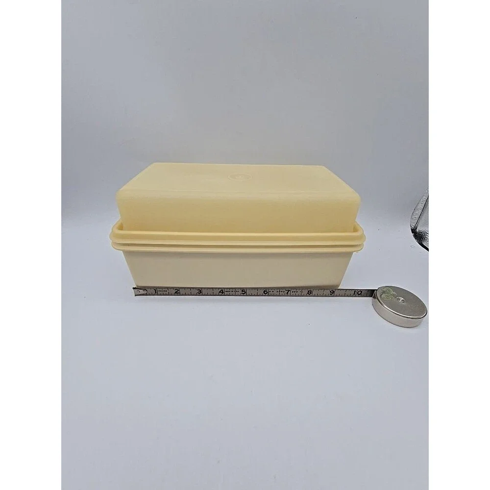 Vintage Beige Tupperware Loaf & Freeze & Save Containers